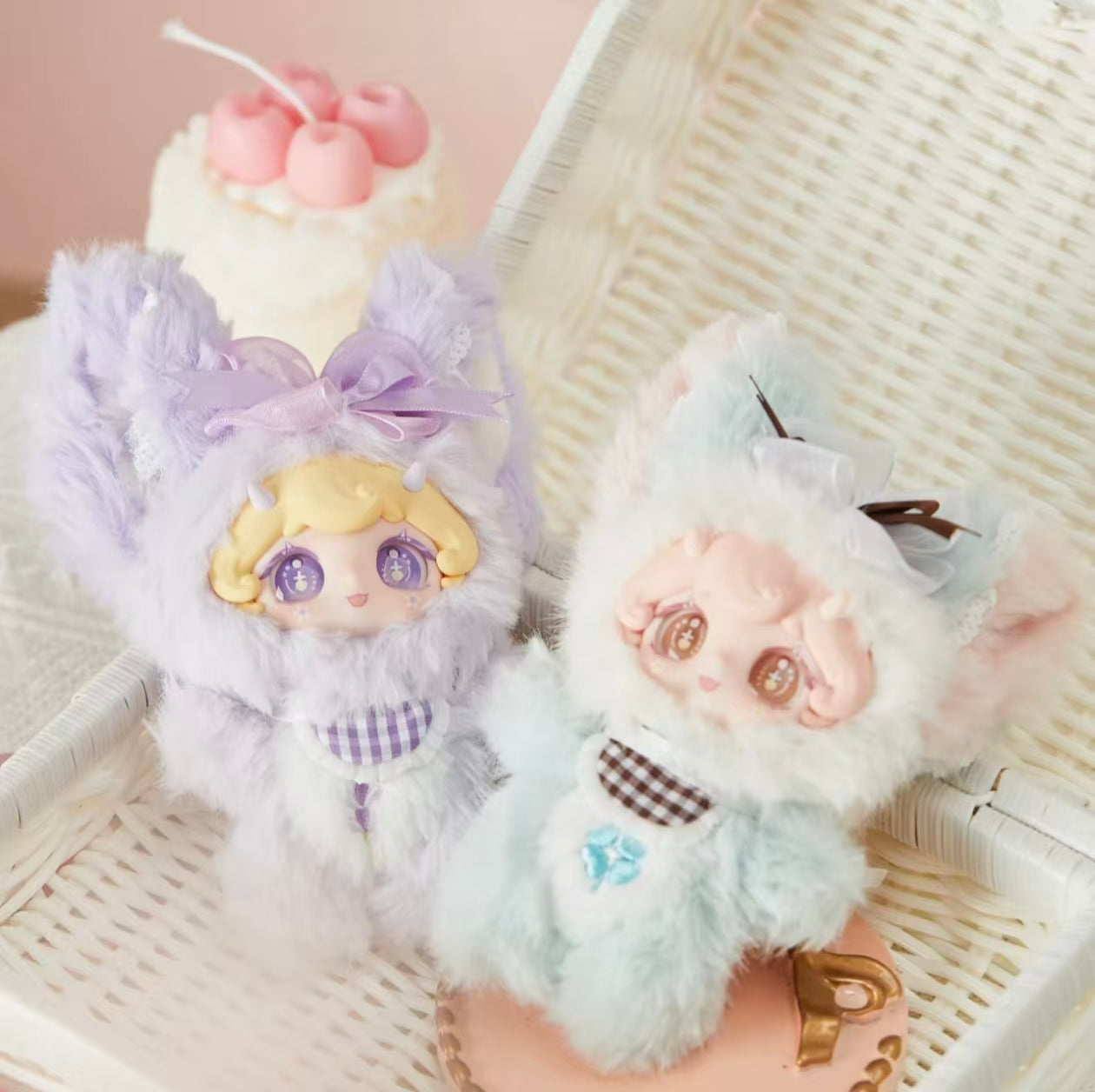 Lilina Floral Dream Whisper Plush Blind Box – 15cm Pastel Animal Mascot, Soft Plush Keychain (6 Designs + 1 Secret)