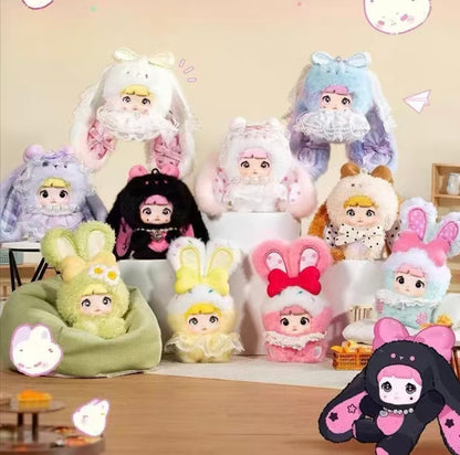 Nommi Mibao Sweet Bunny Plush Blind Box – Designer Toy Bunny Pendant with Rotating Eyes