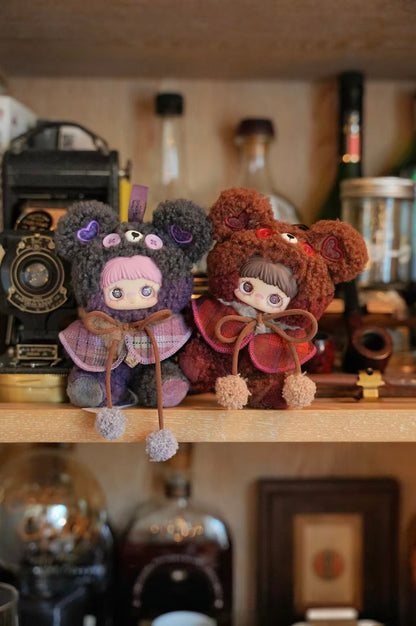 MayMei Bear Cookie Series Plush Blind Box – Fluffy Bear Hoodie Doll (14cm) | Collectible Designer Toy