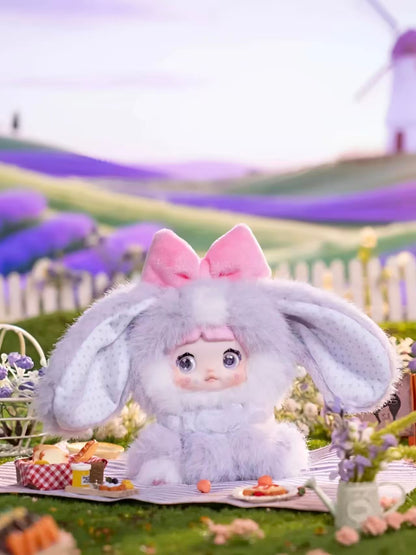 Nommi Sitting Zoo Plush Keychain Blind Box | 14cm Fluffy Mascot with 360° Rotating Eyes, Designer Bag Charm (6 Designs + 1 Secret)