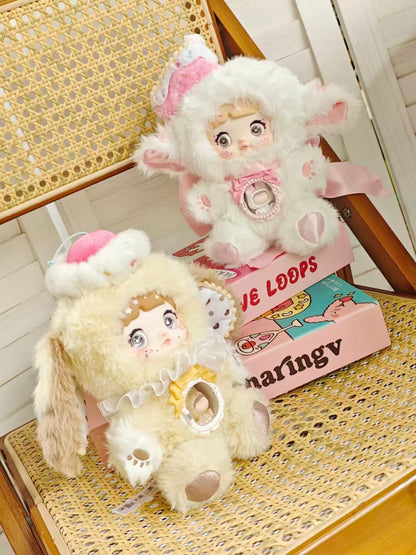 Nommi Sweet Bite Series Kawaii Plush Doll | Dessert-Themed Blind Box Collectible Plush with Movable Eyes & Mini Doll