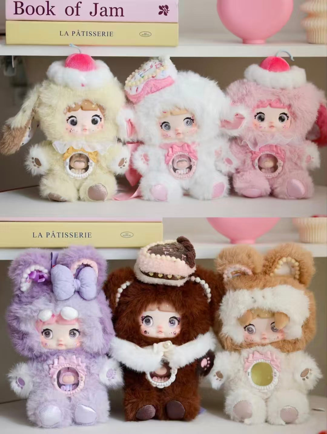 Nommi Sweet Bite Series Kawaii Plush Doll | Dessert-Themed Blind Box Collectible Plush with Movable Eyes & Mini Doll