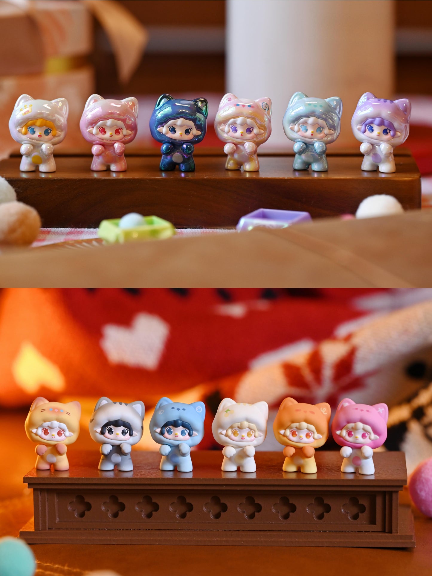 Yooki “Cat Encounter” Series Mini Blind Box Figures | Official Licensed PVC Cat Costume Design | 32 Styles Total (22 Regular + 6 Surprise 7.5% + 4 Secret 0.83%) | Designer Toy Collectible Desk Display Gift