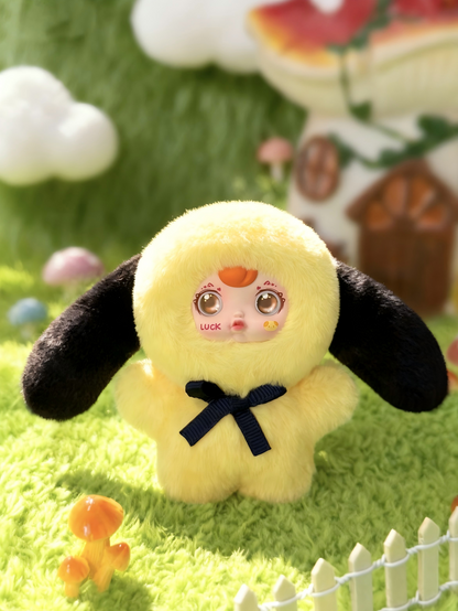 Yumi Furry Fairy Town Plush Keychain Blind Box | Soft Furry Texture & Pastel Design | Bag Charm or Desk Decor | 6 Styles + 1 Secret | 1 Random Piece