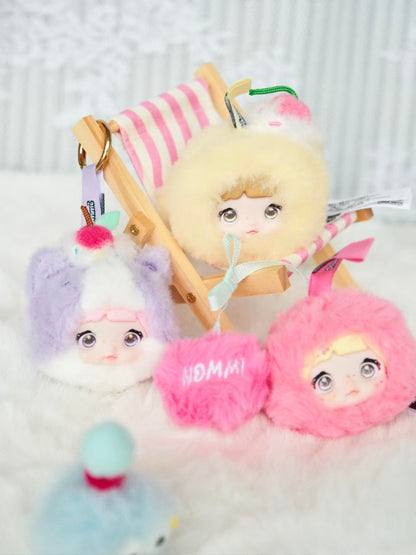 Nommi Sweetness 100% Plush Blind Box – Mini Designer Toy Plush with 3-Mode Eyes & Keychain