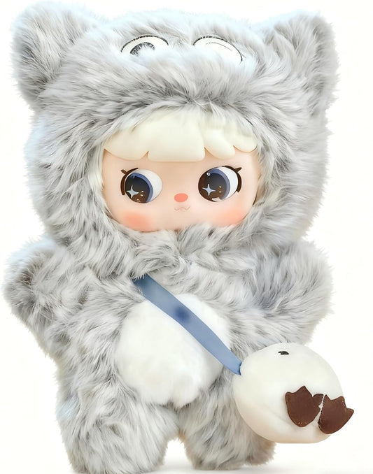 Meya Malt Pet Action Plush Mascot, Approx. 7.1 inches (18 cm), Includes 360° Rotating Eye & Rotating Head, Random Scent, Number Tag, Hanging Ring Specifications, 6 Types + 1 Secret Type [Blind Box, 1