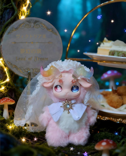 Fecoco Vidley Sheep Series Plush Toy, Blind Box, Genuine Product, Fluffy Sheep Motif & Cute Details, Random 1 Piece From 6 Types