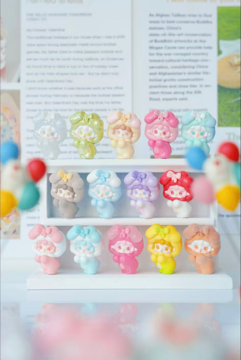 Yooki Moe Tsubu Candy Bomb Blind Box Figures – Mini PVC Collectibles, 4pcs Random Set