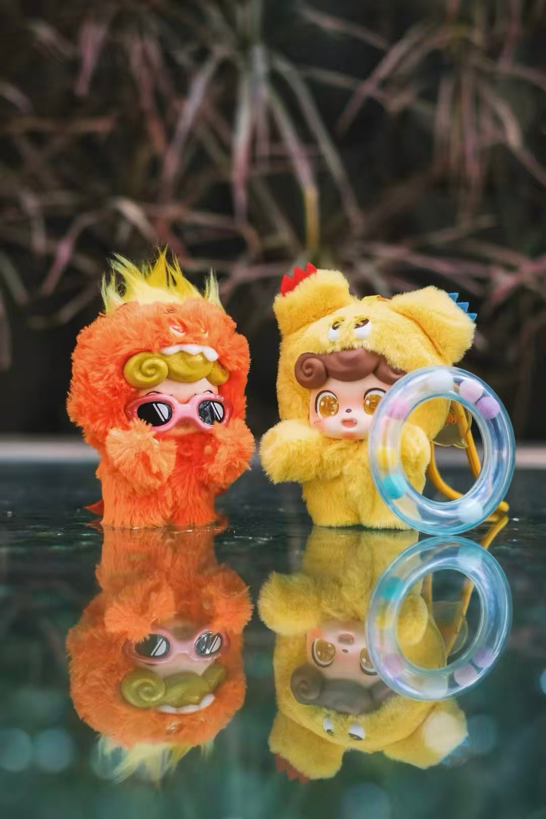Q.Kid Emotion Monster Plush Keychain Blind Box | Fluffy Plush × PVC Face Cute Mascot | 6 Designs + Secret | Authentic Chinese Designer Toy