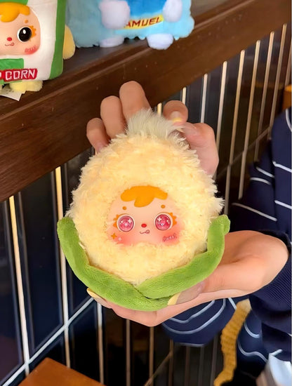 Samuel Fried Shrimp Series Blind Box — Official Authentic Designer Toy, Cute Fried Shrimp Character Design, 6 Regular + 1 Secret, Collectible Desk Display, Christmas & Birthday Gift