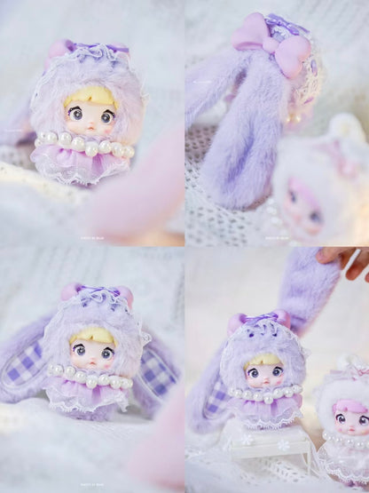 Nommi Mibao Sweet Bunny Plush Blind Box – Designer Toy Bunny Pendant with Rotating Eyes