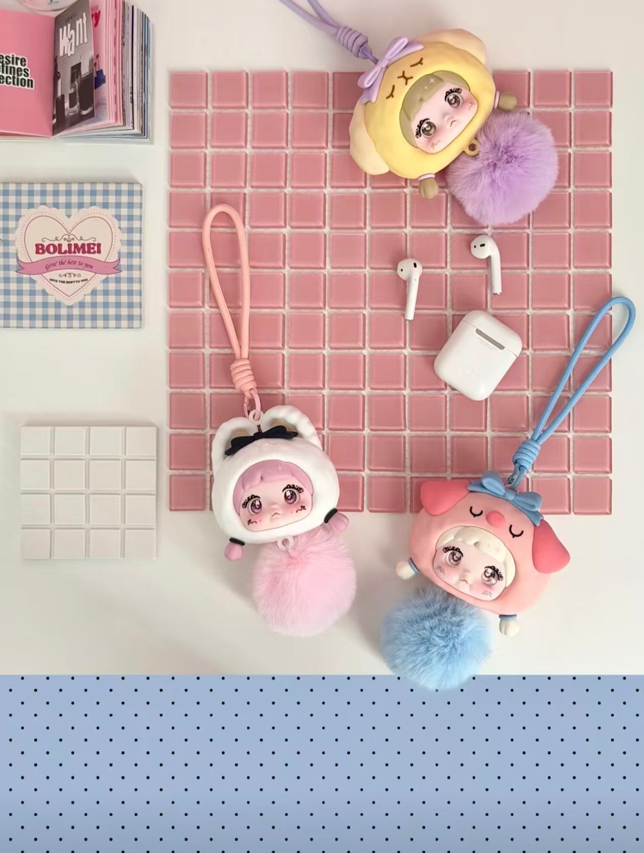 Nommi Forest Melody Silicone Earbud Case | Plush Animal Keychain Blind Box (6 Designs + Secret)