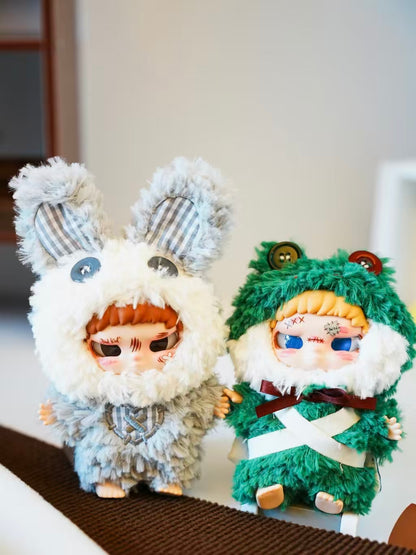 Bad Kid Kippo Rebel Paradise Plush Blind Box | Kawaii Anime-Style Plush Doll | Soft Fluffy Mascot with Animal Costume & Scar Makeup | 6 Regular Designs + 1 Secret