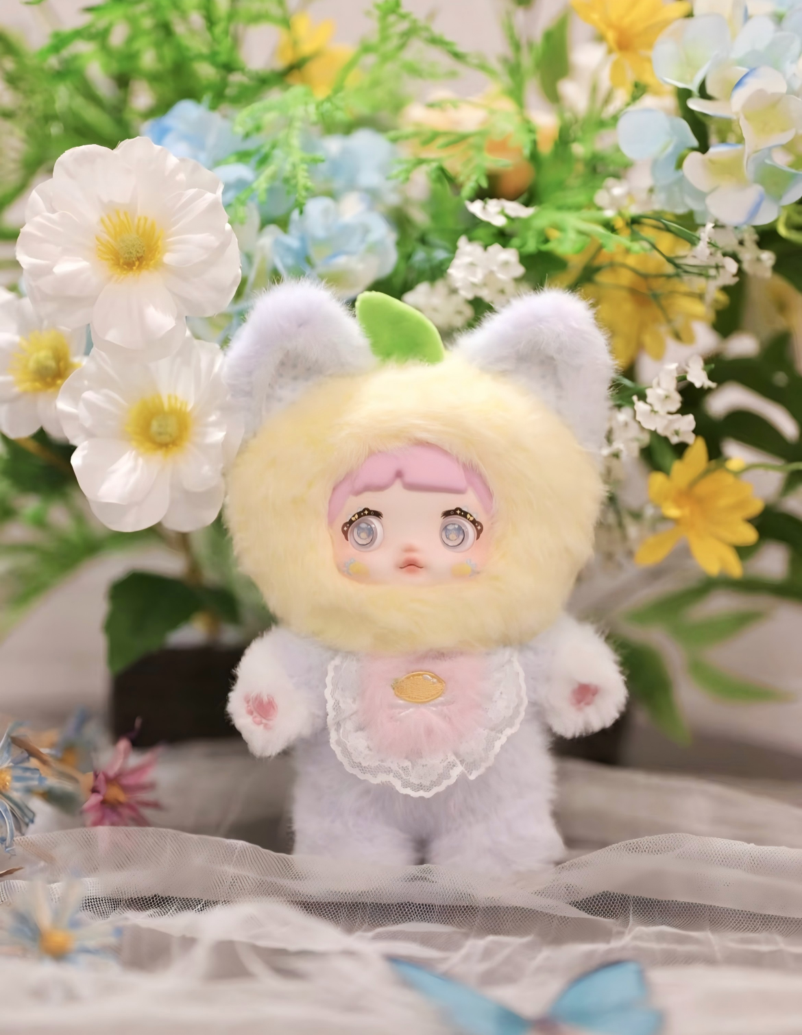 Nommi "Interesting Fruit" Series｜Official Plush Doll｜Fruit x Animal Design, Fine Embroidery, Luxury Plush｜Rotating Eyes for Expression Change｜Blind Box/Full Set｜Perfect for Birthday/Christmas Gifts (Random 1)