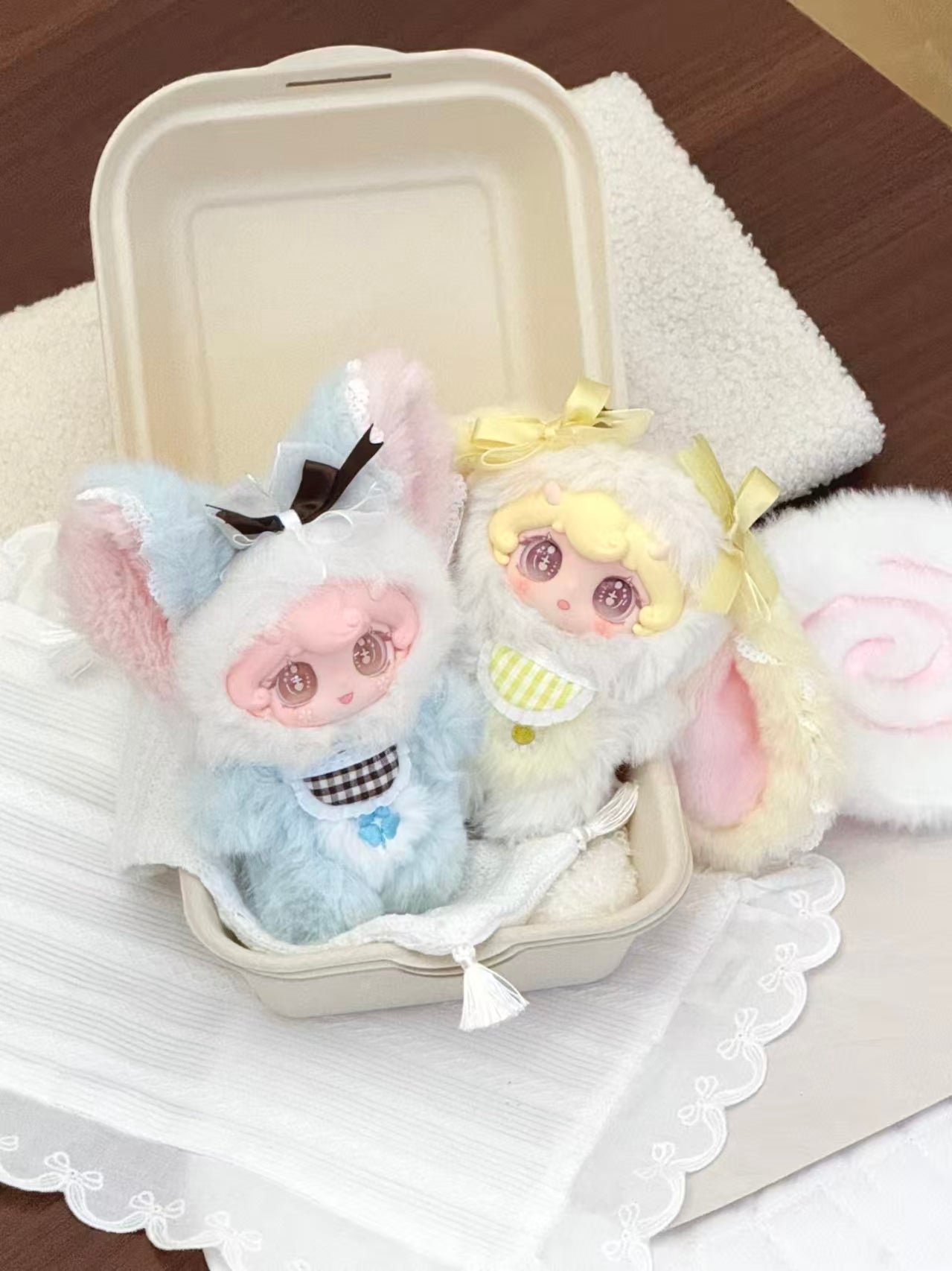 Lilina Floral Dream Whisper Plush Blind Box – 15cm Pastel Animal Mascot, Soft Plush Keychain (6 Designs + 1 Secret)