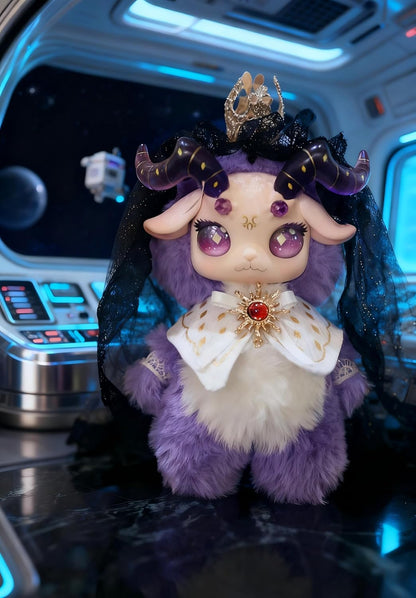 Fecoco Vidley Sheep Series Plush Toy, Blind Box, Genuine Product, Fluffy Sheep Motif & Cute Details, Random 1 Piece From 6 Types