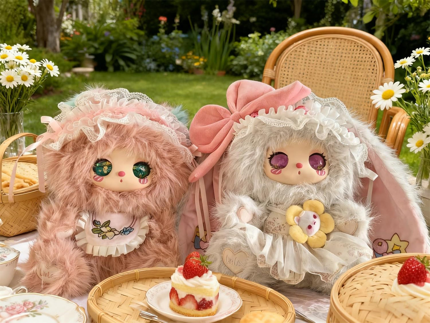 LIILA 600% V2 Best Friends Tea Time Series | Genuine | 10 Types + 2 Secrets | Big Size Plush | Collectible Blind Box