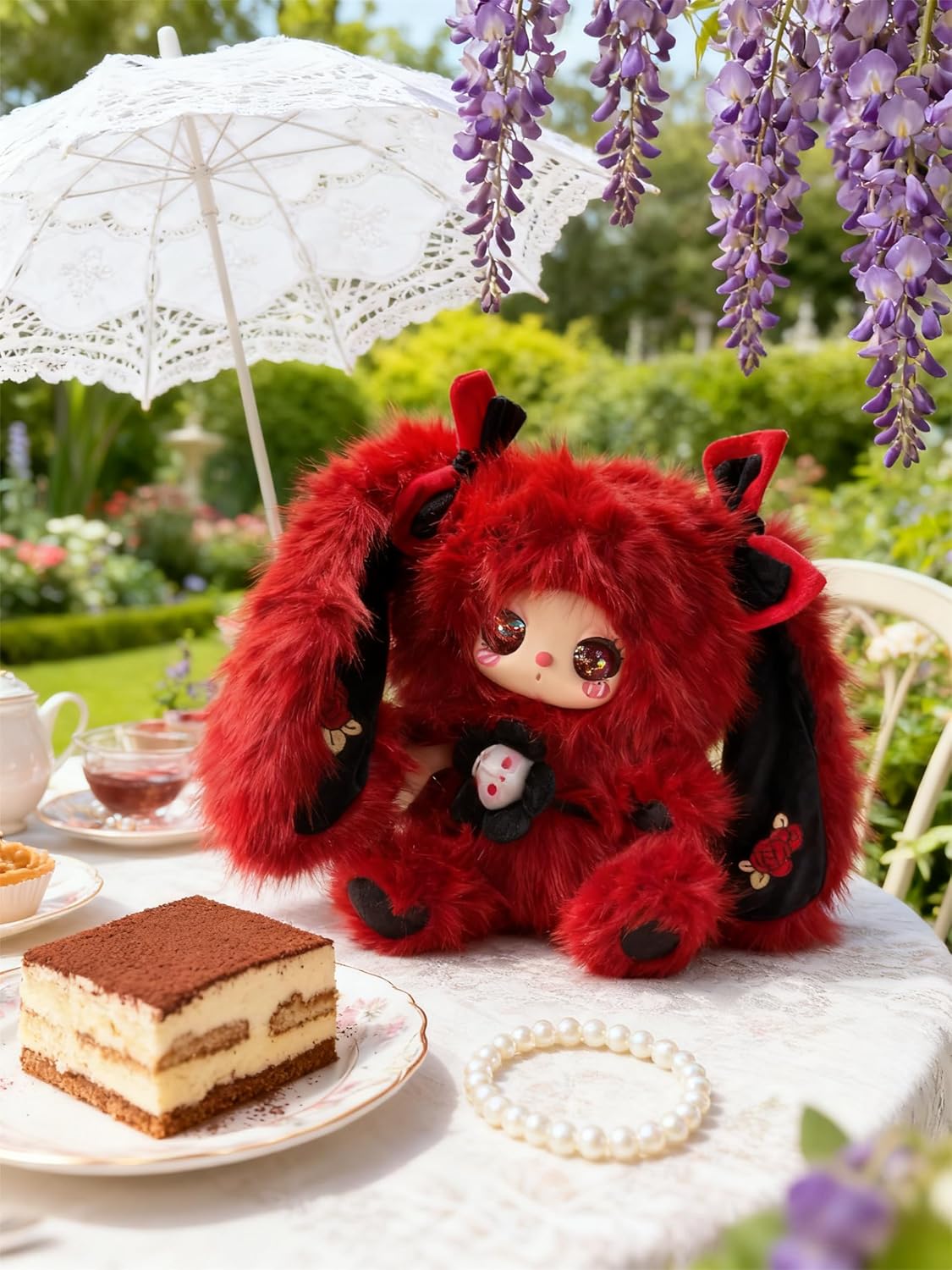 LIILA 600% V2 Best Friends Tea Time Series | Genuine | 10 Types + 2 Secrets | Big Size Plush | Collectible Blind Box