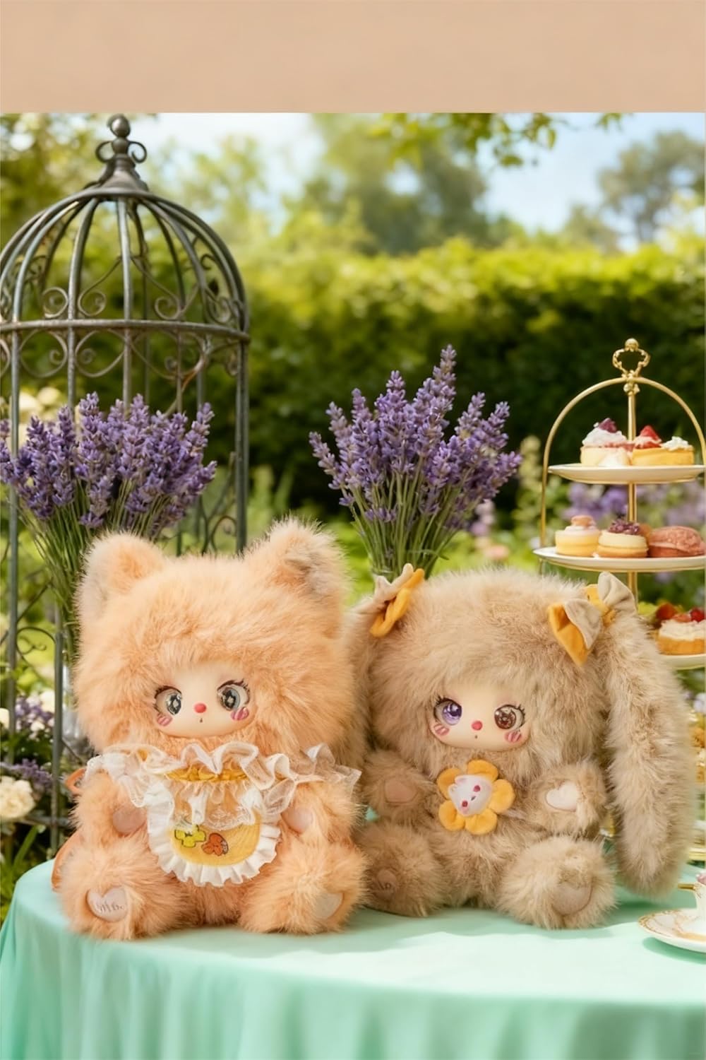 LIILA 600% V2 Best Friends Tea Time Series | Genuine | 10 Types + 2 Secrets | Big Size Plush | Collectible Blind Box