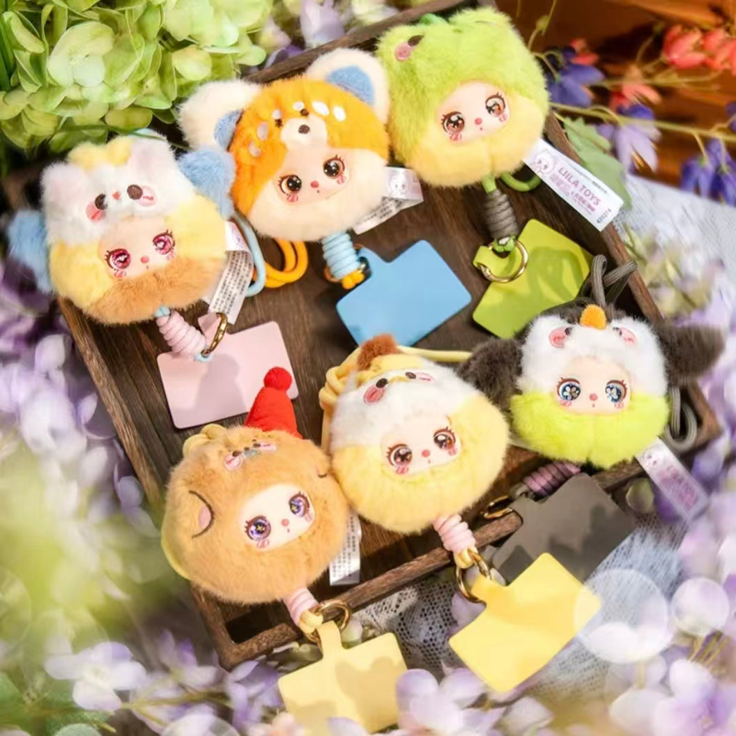 Liila Zoo Mini Plush Phone Strap Blind Box | 8cm Cute Animal Keychain & Bag Charm | 12 Designs + Secret | Gift Ready