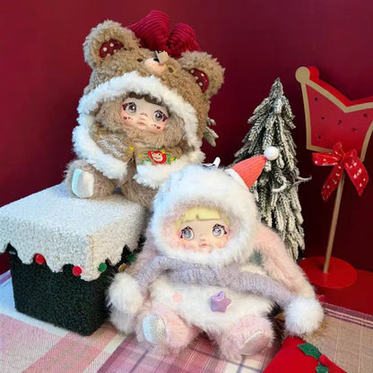 Nommi “Magical Christmas Night” Plush Doll | 20–24cm Soft Holiday Plush with 3 Interchangeable Eye Parts | Cozy Designer Gift