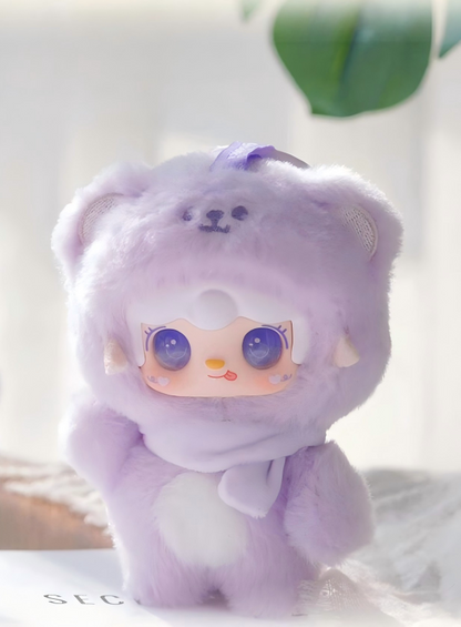 Yooki Bite-Me Bear Plush Blind Box – 10cm Plush Mascot, Random 1 of 8 Designs, Collectible Desk Decor