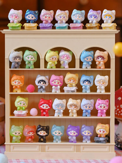Yooki “Cat Encounter” Series Mini Blind Box Figures | Official Licensed PVC Cat Costume Design | 32 Styles Total (22 Regular + 6 Surprise 7.5% + 4 Secret 0.83%) | Designer Toy Collectible Desk Display Gift