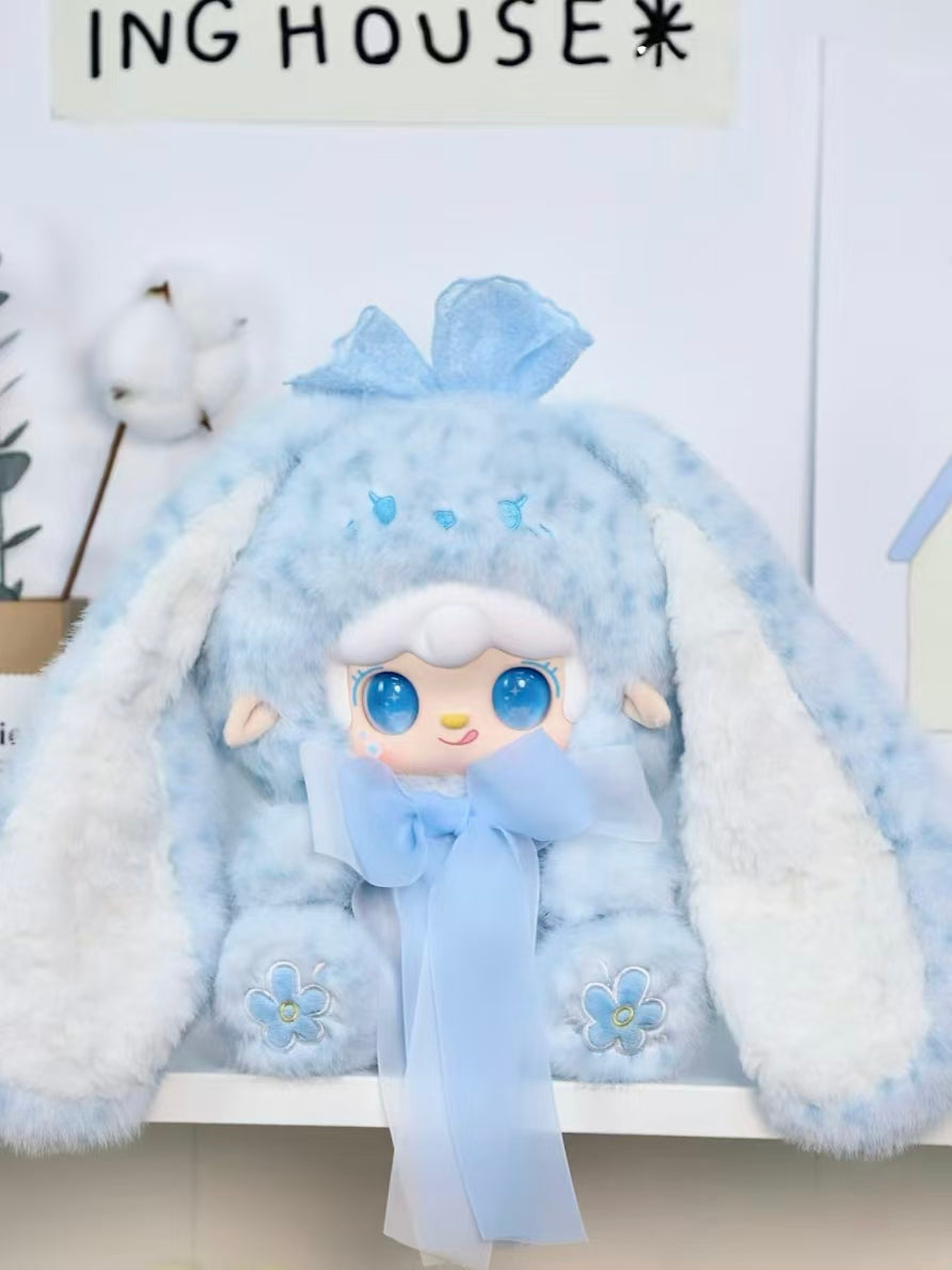 Yooki 400% “Bunny Blossom Notes” Plush Blind Box | 35cm Large Bunny Plush with Long Fur & Vinyl Face | 6 Designs + 1 Secret Edition