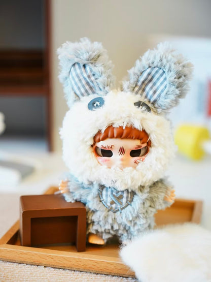 Bad Kid Kippo Rebel Paradise Plush Blind Box | Kawaii Anime-Style Plush Doll | Soft Fluffy Mascot with Animal Costume & Scar Makeup | 6 Regular Designs + 1 Secret