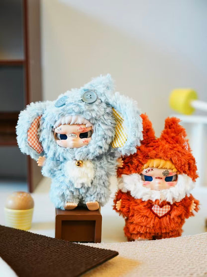 Bad Kid Kippo Rebel Paradise Plush Blind Box | Kawaii Anime-Style Plush Doll | Soft Fluffy Mascot with Animal Costume & Scar Makeup | 6 Regular Designs + 1 Secret