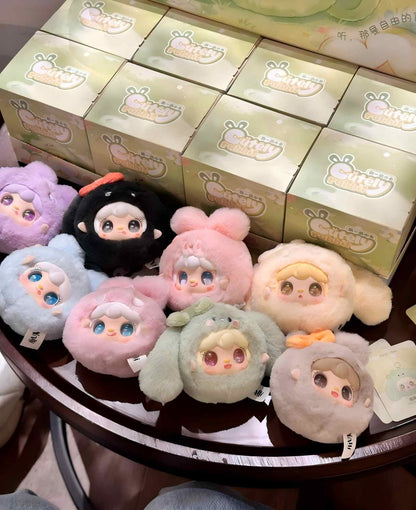 Yooki Moe Rabbit Plush Blind Box – 6–8cm Plush Mascot, Random 1 of 9 Designs, Collectible Desk Decor