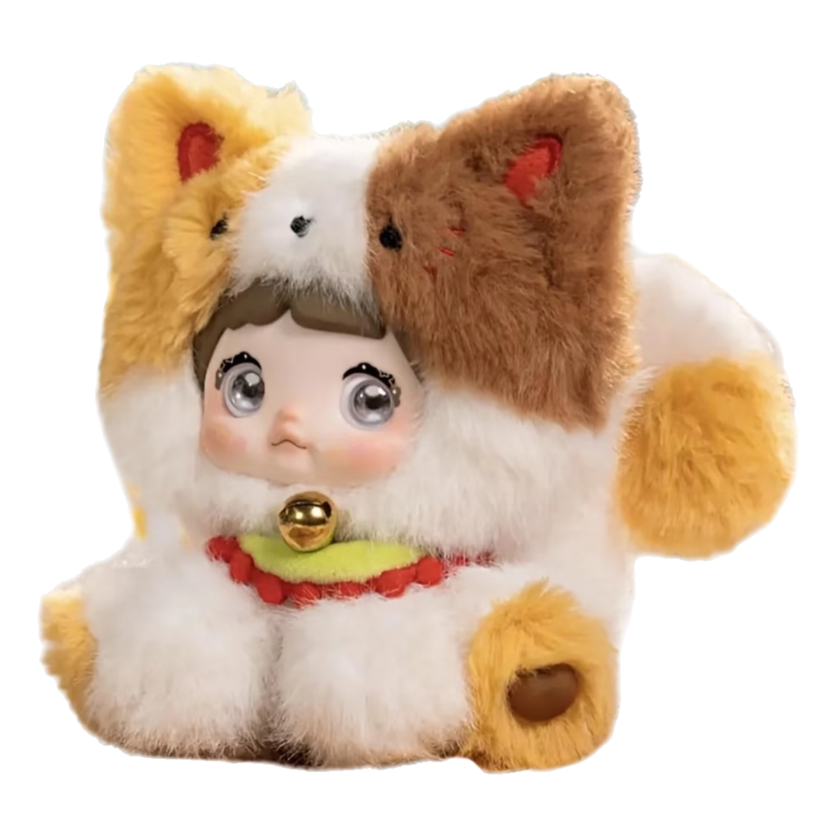 Nommi Sitting Zoo Plush Keychain Blind Box | 14cm Fluffy Mascot with 360° Rotating Eyes, Designer Bag Charm (6 Designs + 1 Secret)