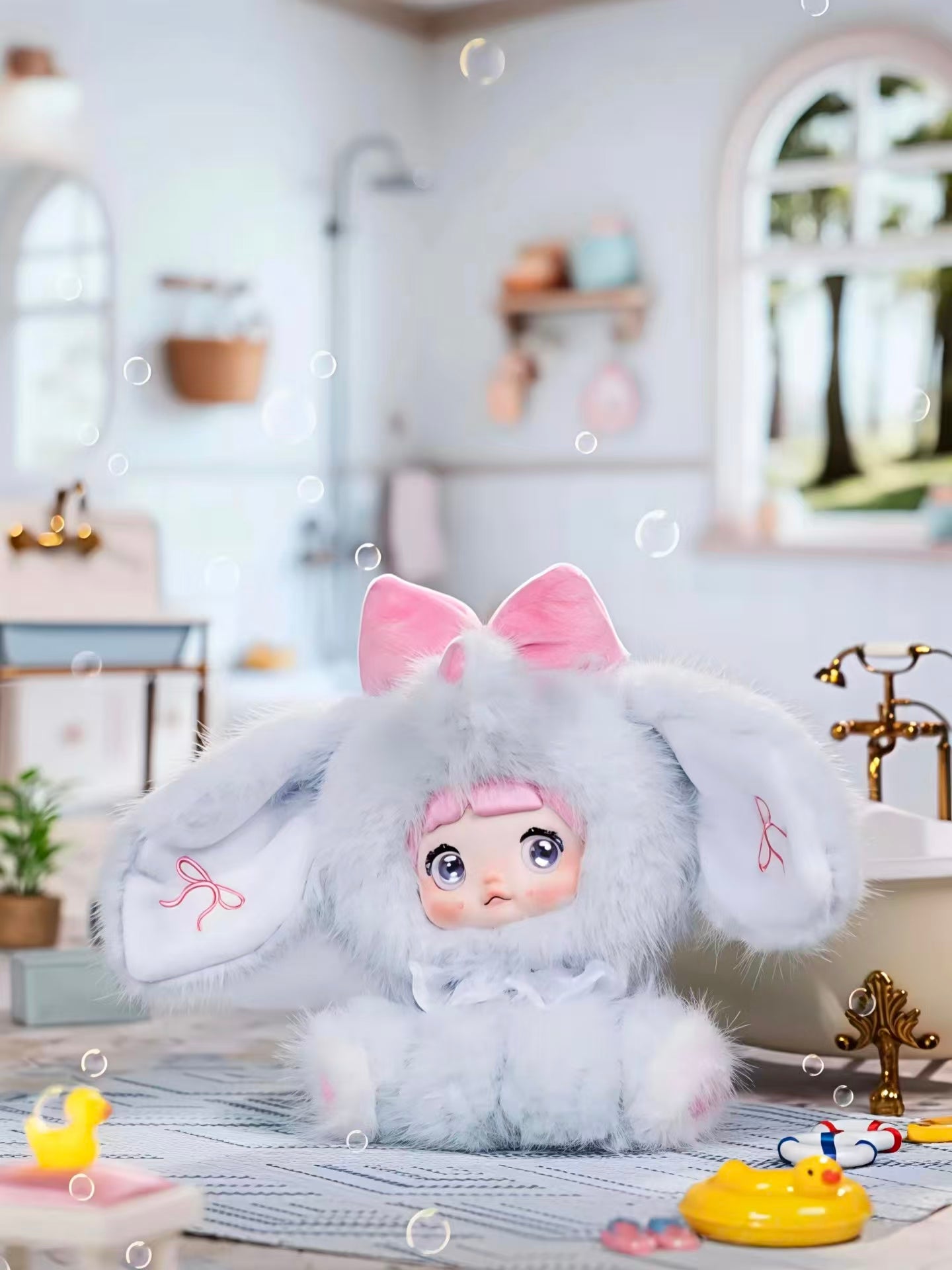 Nommi Sitting Zoo Plush Keychain Blind Box | 14cm Fluffy Mascot