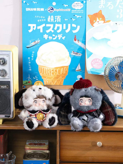 NOMMI Childhood Series Plush Blind Box Designer Toy | Collectible Plush Doll with Interchangeable Eyes, Movable Legs, Removable Outfit, Sitting Pose, Random Blind Box Gift