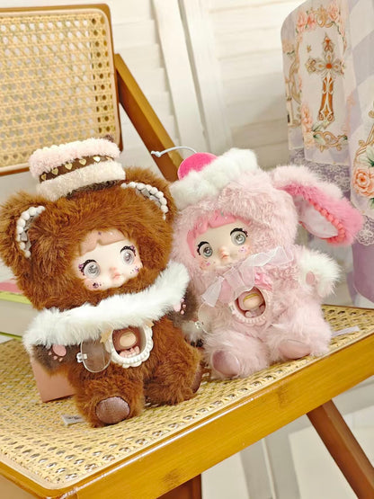 Nommi Sweet Bite Series Kawaii Plush Doll | Dessert-Themed Blind Box Collectible Plush with Movable Eyes & Mini Doll