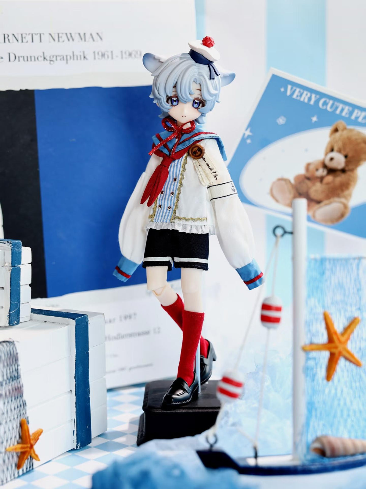 箱入りファーシリーズ BJD ブラインドドール 1/8スケール 約20cm 全身可動 着せ替え人形（ランダム1体）