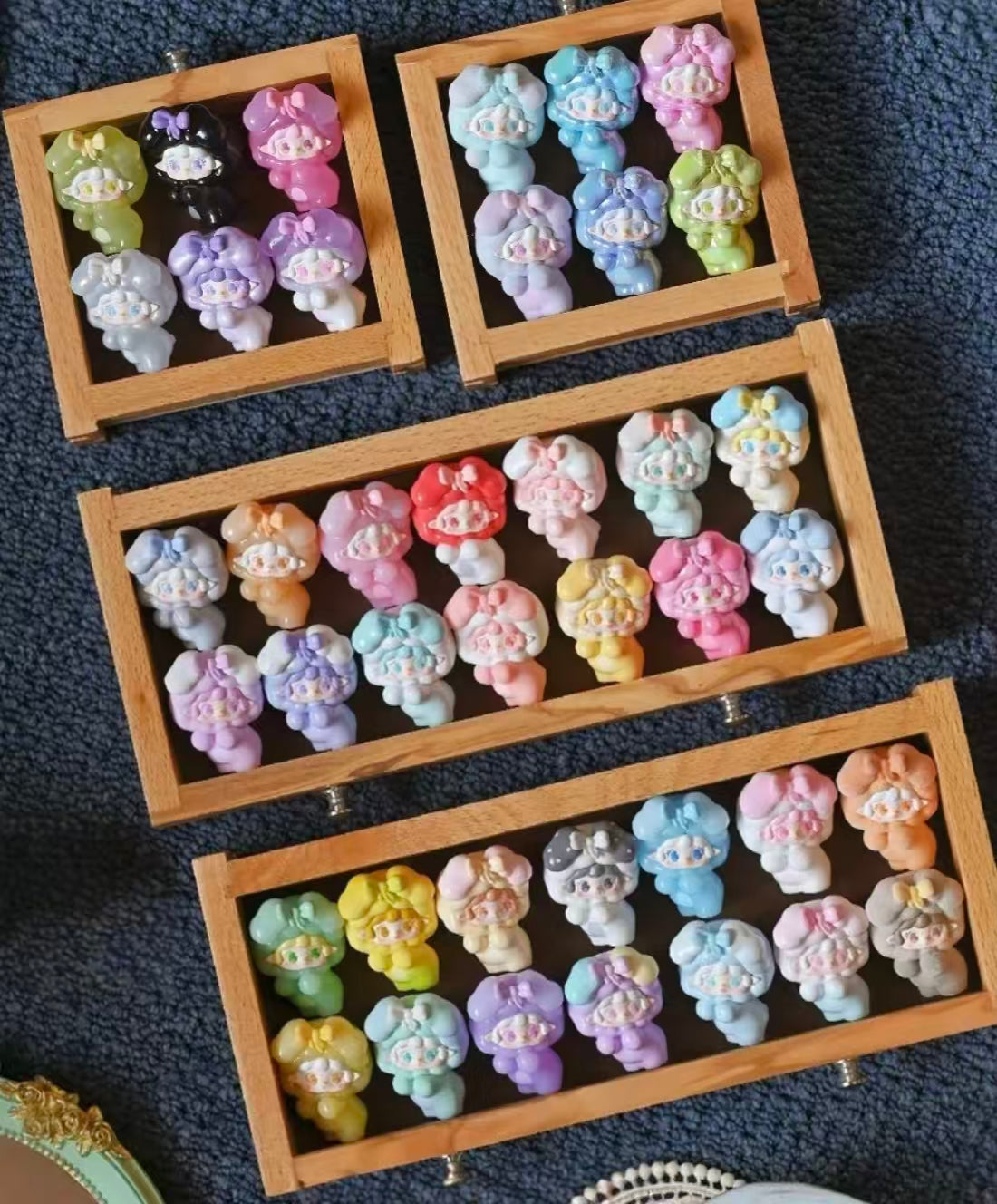 Yooki Moe Tsubu Candy Bomb Blind Box Figures – Mini PVC Collectibles, 4pcs Random Set