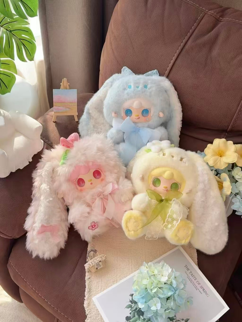 Yooki 400% “Bunny Blossom Notes” Plush Blind Box | 35cm Large Bunny Plush with Long Fur & Vinyl Face | 6 Designs + 1 Secret Edition