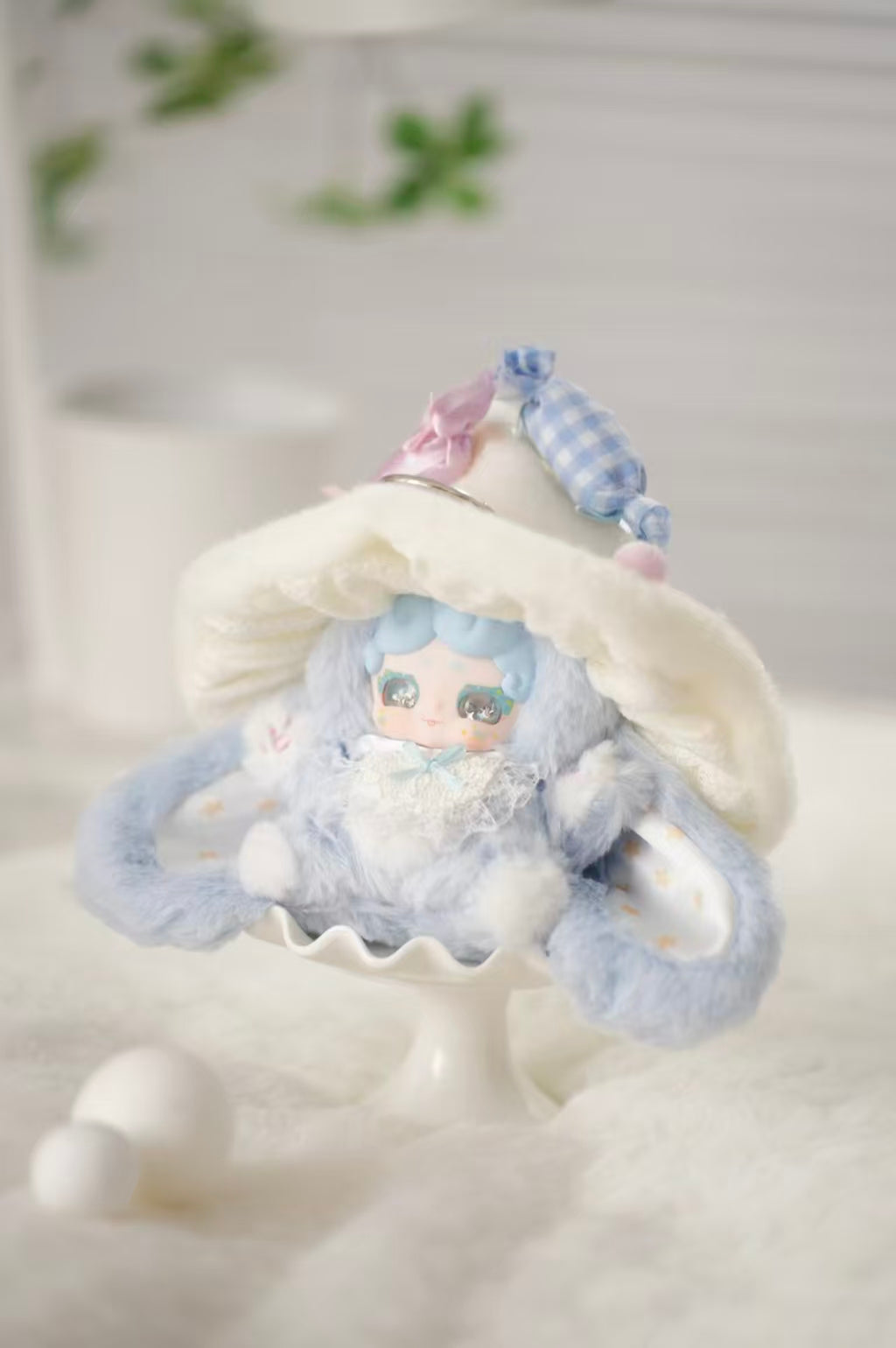 Lucky Deer Nai Good Night Bunny “Witch’s Letter” Series Plush Blind Box – Soft Wizard Bunny Mascot with Magic Hat (6 Regular + 2 Secret Designs)