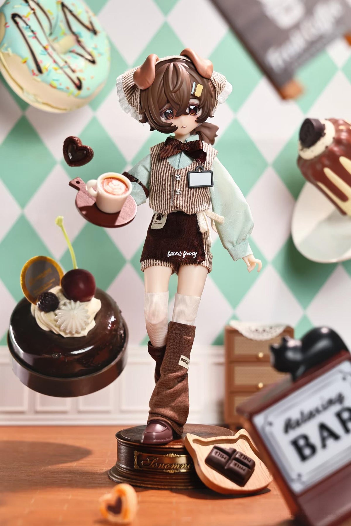 箱入りファーシリーズ BJD ブラインドドール 1/8スケール 約20cm 全身可動 着せ替え人形（ランダム1体）