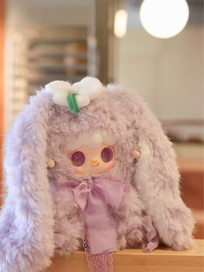 Yooki 400% “Bunny Blossom Notes” Plush Blind Box | 35cm Large Bunny Plush with Long Fur & Vinyl Face | 6 Designs + 1 Secret Edition