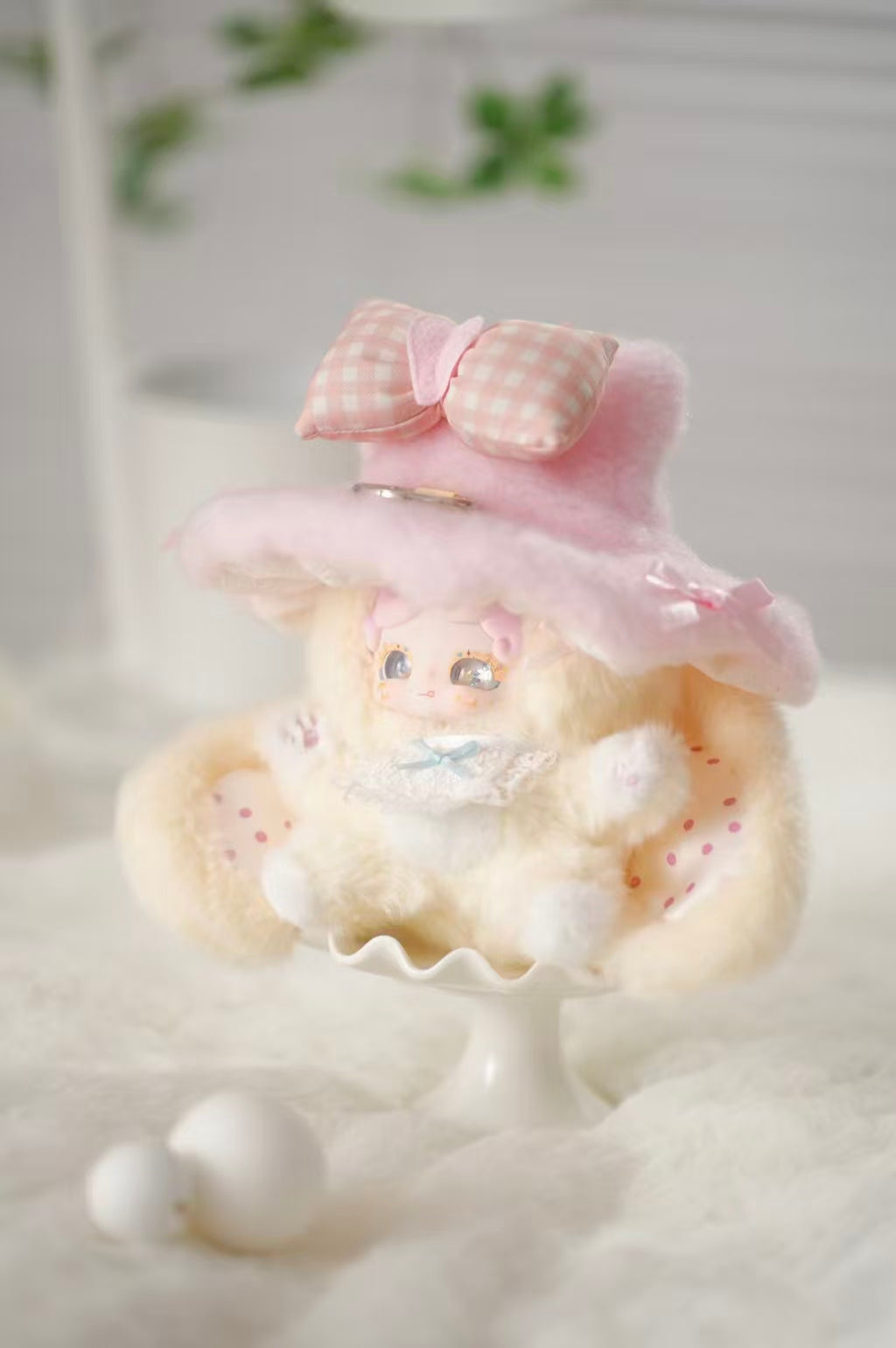 Lucky Deer Nai Good Night Bunny “Witch’s Letter” Series Plush Blind Box – Soft Wizard Bunny Mascot with Magic Hat (6 Regular + 2 Secret Designs)