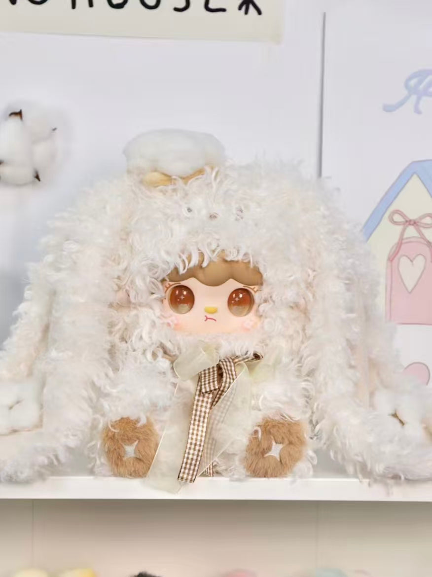 Yooki 400% “Bunny Blossom Notes” Plush Blind Box | 35cm Large Bunny Plush with Long Fur & Vinyl Face | 6 Designs + 1 Secret Edition