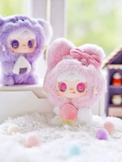 YOOKI Hugging Gourmet Series Blind Box Plush Keychain | Random 2 Pieces | 9 Designs incl. Secret | Scented Mini Plush with Odd-Eye Characters | Approx. 10cm Designer Collectible