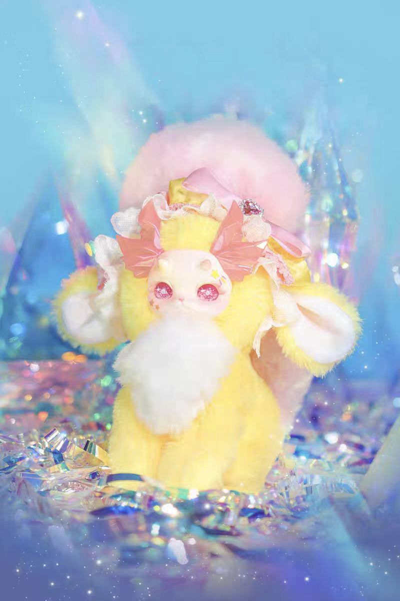 Bunny Dragon Gen 3 Crystal Fantasy Plush Blind Box | Vinyl Face Soft Plush | 6 Designs + Secret | Cute Gift