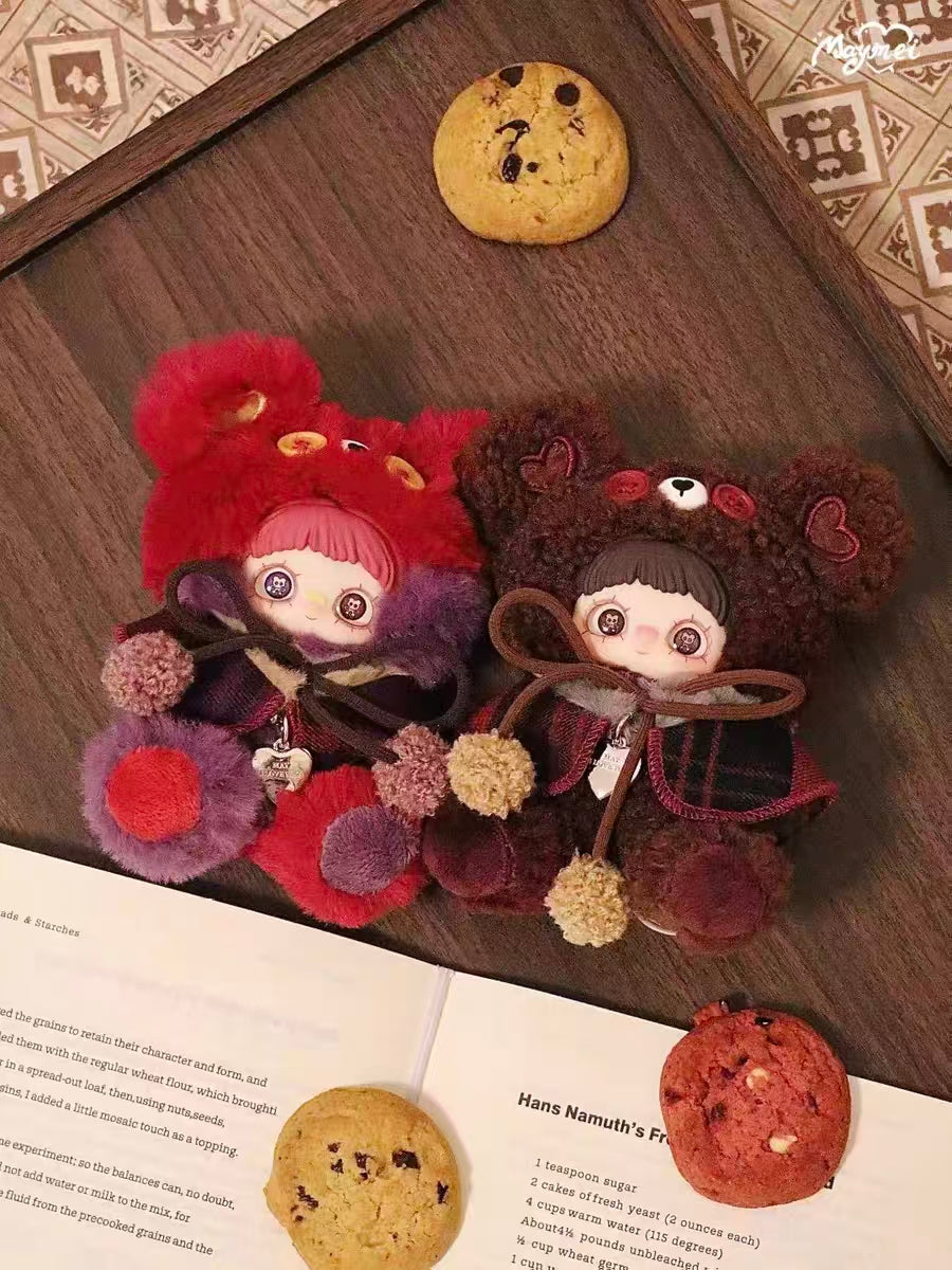 MayMei Bear Cookie Series Plush Blind Box – Fluffy Bear Hoodie