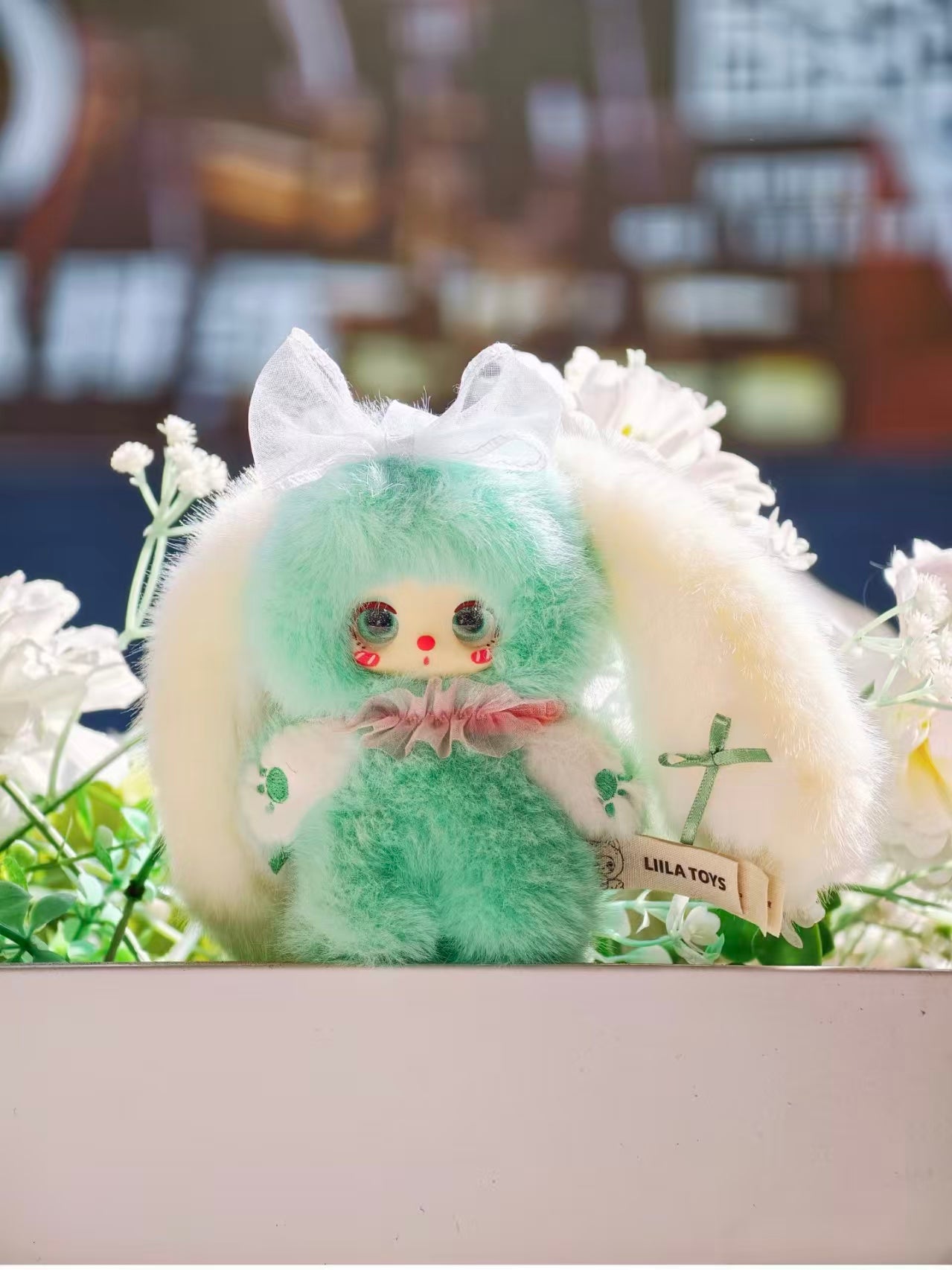 LIILA TOYS レインボーキャンディラビット ぬいぐるみキーホルダー｜全14種・約8cm バッグチャーム