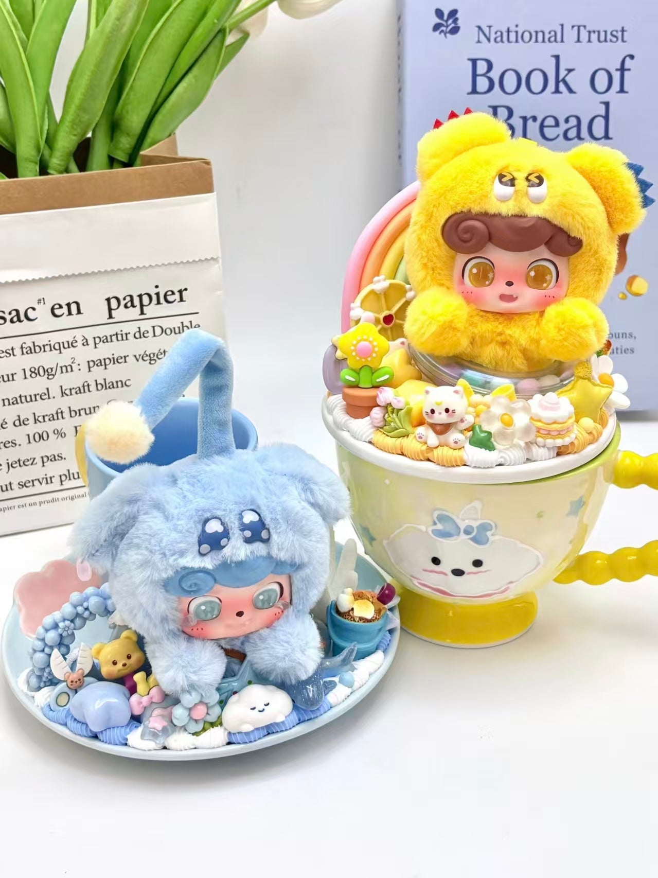 Q.Kid Emotion Monster Plush Keychain Blind Box | Fluffy Plush × PVC Face Cute Mascot | 6 Designs + Secret | Authentic Chinese Designer Toy