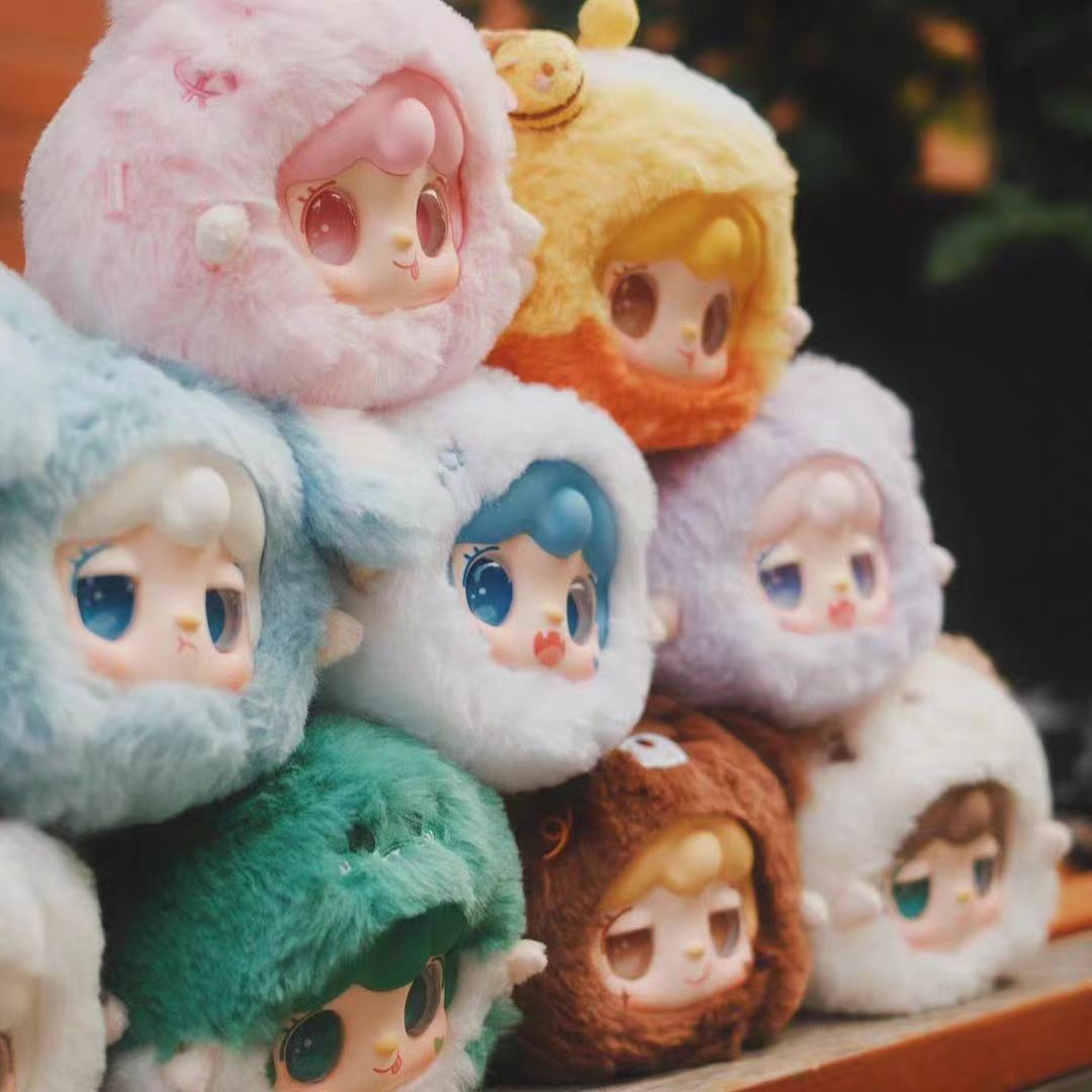 Yooki Menghun Guoguan Plush | Blind Box Collectible Mini Mascots | 9 Designs + Secret & Surprise | Soft & Cute Animal Costume Plush