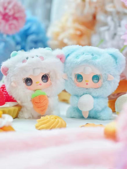 YOOKI Hugging Gourmet Series Blind Box Plush Keychain | Random 2 Pieces | 9 Designs incl. Secret | Scented Mini Plush with Odd-Eye Characters | Approx. 10cm Designer Collectible